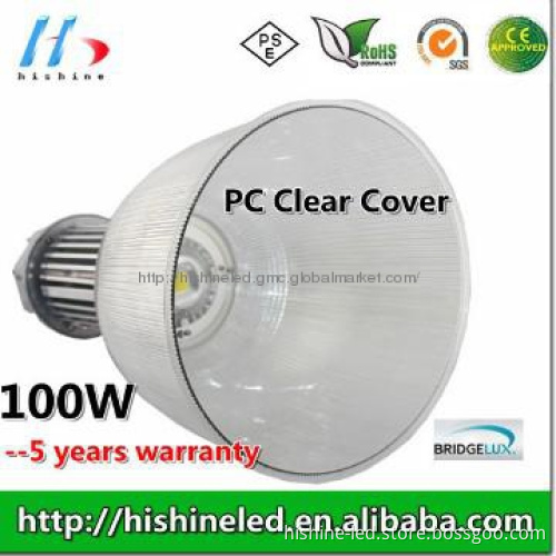 Warehouse workshop lighting design 100w high bay light IES available